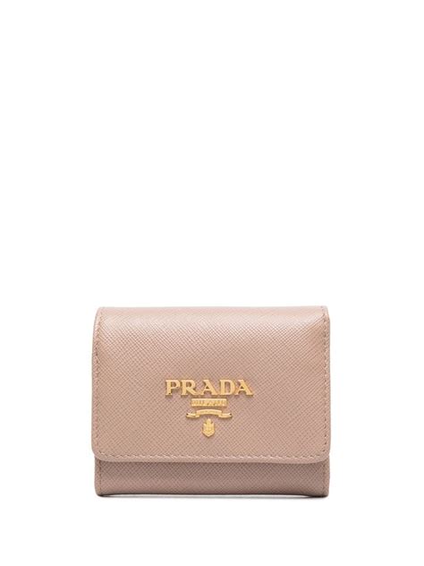 Prada Portafoglio con placca logo 